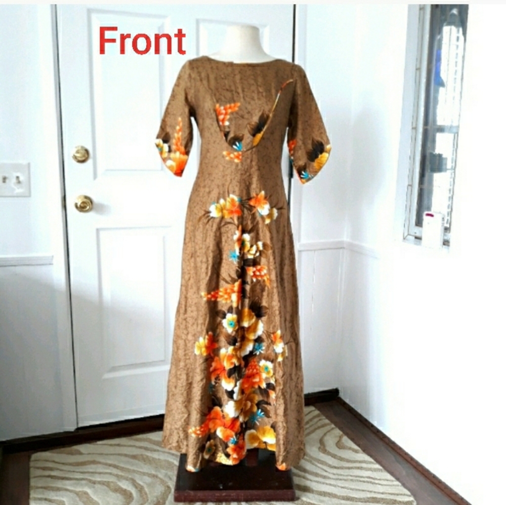 ❤sale Vintage pennys hawaii maxi floral dress